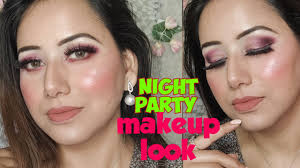 night out party makeup look glossy
