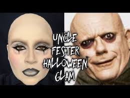 glam uncle fester halloween sfx makeup
