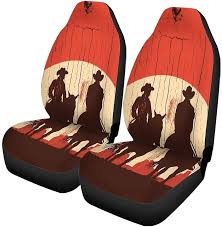 Car Seat Covers Western Silhouette