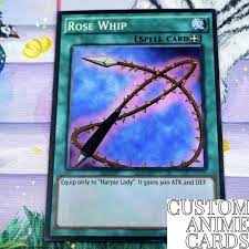 Rose whip DIY ANIME EFFECT - HOLO card | eBay