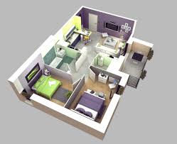 two bedroom house plan interior