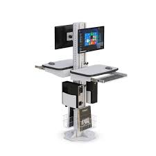 dual computer monitor floor stand