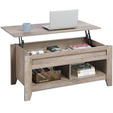 The hidden dining table have prime qualities and discounts that give you value for money. Topeakmart Lift Top Coffee Table Dining Table With Hidden Storage 2 Open Shelves For Living Room Office Reception Craftsman Oak Walmart Com Walmart Com