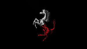 wallpaper 1366x768 horse ferrari logo