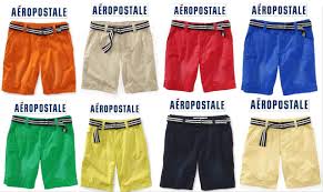Details About Nwt Aeropostale Men Belted Shorts 27 28 30 31 32 33 34 36 38 Beige Blue Orange