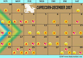 2007 Astrology Calendars For All Zodiac Signs Capricorn Astrology