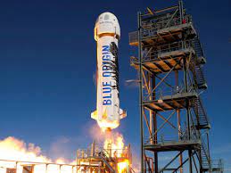 Used rocket goes into space and lands intact. Blue Origin Flies Mannequin Skywalker To Space On New Shepard Rocket