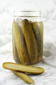 homemade garlic dill pickles a clean