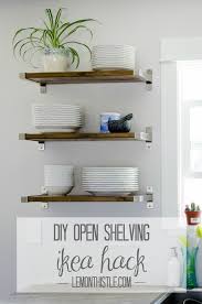 With kitchen shelves, you can fit more into your space while keeping all your things easy to find (and grab). Diy Open Shelving For Our Kitchen Lemon Thistle