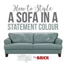 sofa in a statement colour for spring