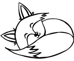 You are viewing some kawaii fox pages sketch templates click on a template to sketch over it and color it in and share with your family and friends. Coloring Page Of Kawaii Fox Sleeping Crouching