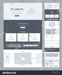Landing Page Website Design Template Business Royalty Free