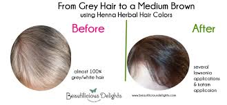 However, according to a new study, there is a way to restore hair color to graying tresses that doesn't involve a trip to the hair. Dye Your Gray Hair Chocolate Brown Using Henna Henna Before After P Beautilicious Delights