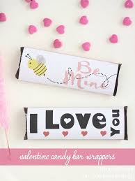 All you have to do is download, print, trim and wrap around the hershey bar. Valentine Candy Bar Wrappers Free Printable For Valentine S Day