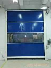 Blue Pvc Rapid Roll Up Door