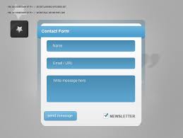 20 Free Contact Form Psd Templates