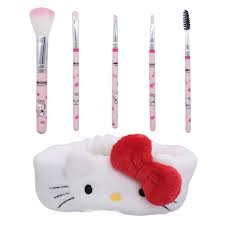 5pcs kitty makeup brush with kitty cat