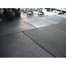 black gym rubber floor mat