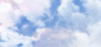 floating realistic clouds on blue sky