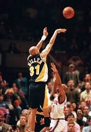 Reggie Miller for the Pacers ...