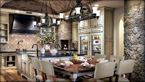 They tend to be stained into rich brown colors to evoke a natural feel while conveying a. 28 Country Style Tuscan Kitchens That Will Make You Want To Cook Interior Design Ideas Ofdesign