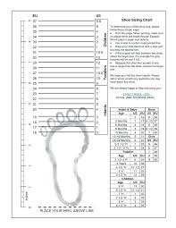 Particular Printable Shoe Size Chart For Toddlers Women Men