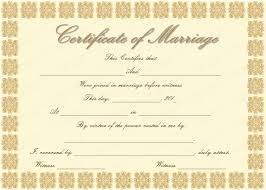 Elegant Marriage Certificate Template Golden Edition