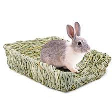 rabbit natural straw woven mat hand