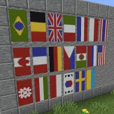 minecraft country flags banners gamer