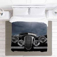 Car Comforters Black White And Grey