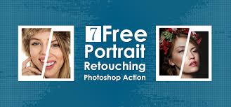 free portrait retouching photo actions