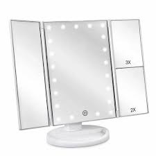 stelliferous trifold vanity mirror with