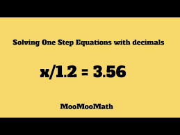 One Step Equations With Fractions And