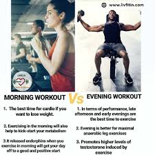 morning or evening to lose weight