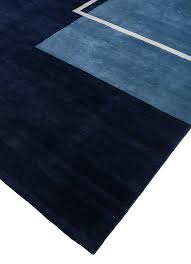 blue hand knotted wool rugs aiwl 3016