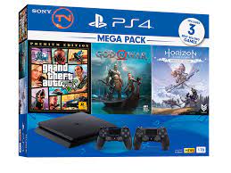 Combo Máy PS4 Slim 1TB Mega Pack 2 + 3 game và 2 tay cầm - shoptrongnghia