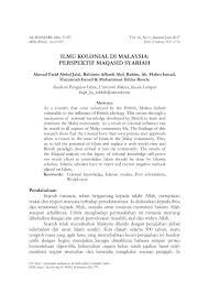 Pengajaran kepada malaysia (workers participation and works councils in europe: Pdf Ilmu Kolonial Di Malaysia Perspektif Maqasid Syariah