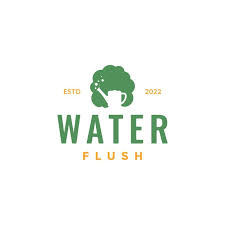Green Plant Gardening Water Flush Logo
