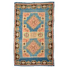vine moroccan blue kilim rug with