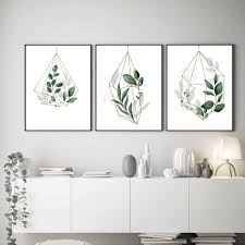 Eucalyptus Print Watercolor Poster