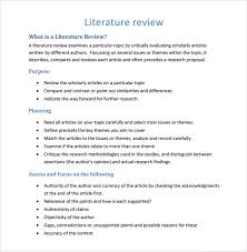 Research proposal  Tips for writing literature review
