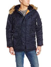 Alpha Industries Mens N 3b Slim Fit Parka With Removable