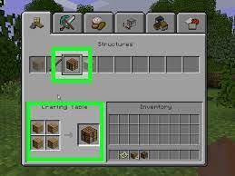 a crafting table in minecraft wikihow