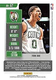 His father justin played college basketball at saint louis university. Amazon Com 2018 19 Nba Contenders Game Ticket Green 52 Jayson Tatum Boston Celtics Official Panini Basketball Card Collectibles Fine Art