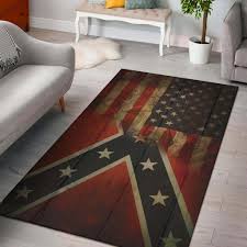 american confederate flag area rug