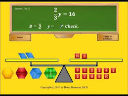 Hands On Equations Fractions Lesson 1