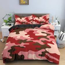 3d Camouflage Print Bedding Set