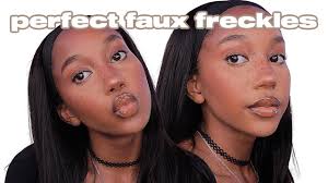 perfect faux freckles for black s
