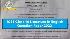 icse cl 10 literature in english