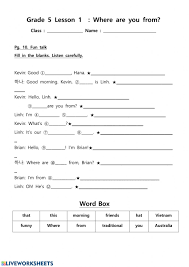 5th grade worksheet worksheet